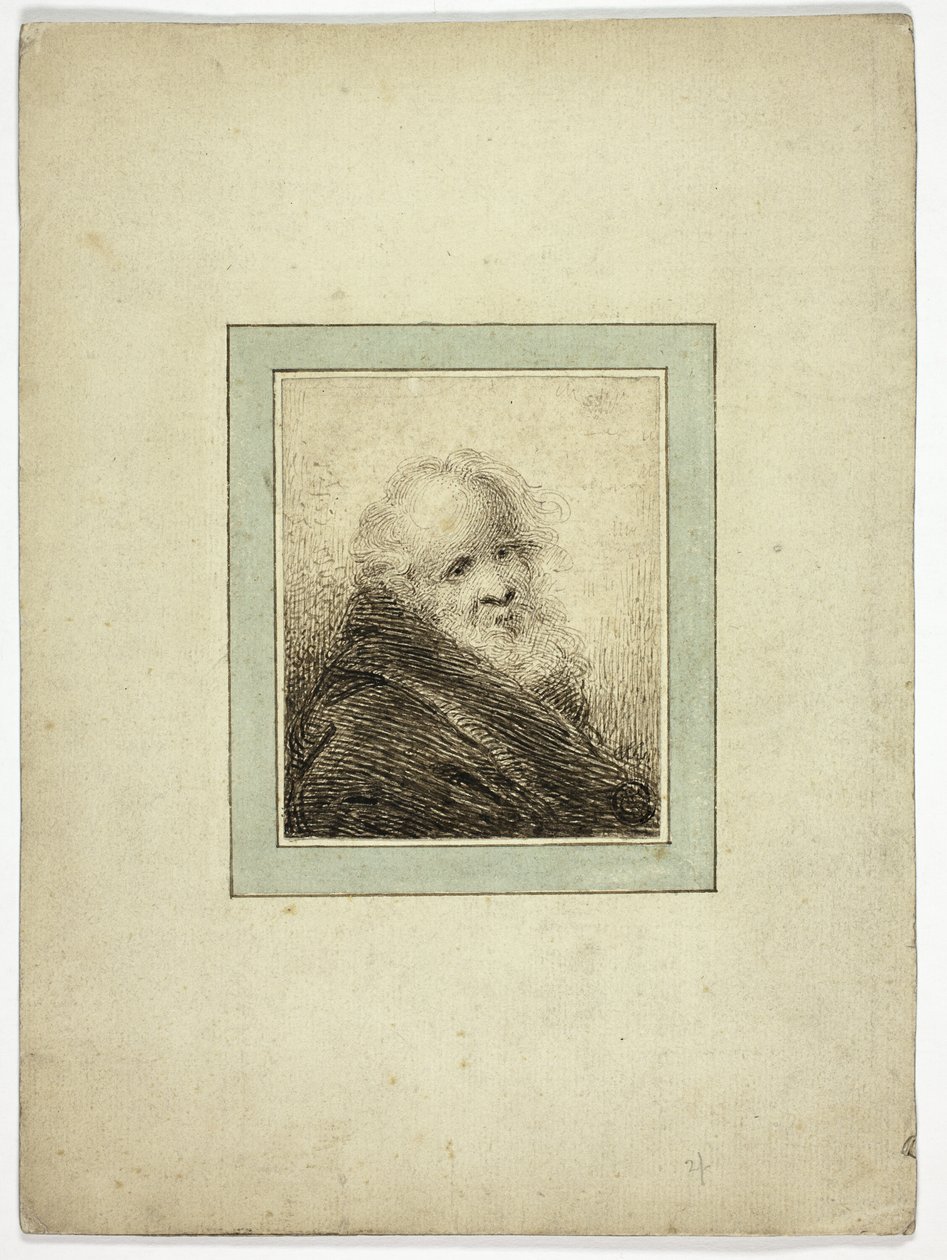 Öregember mellszobra alkotó: Samuel Shelley