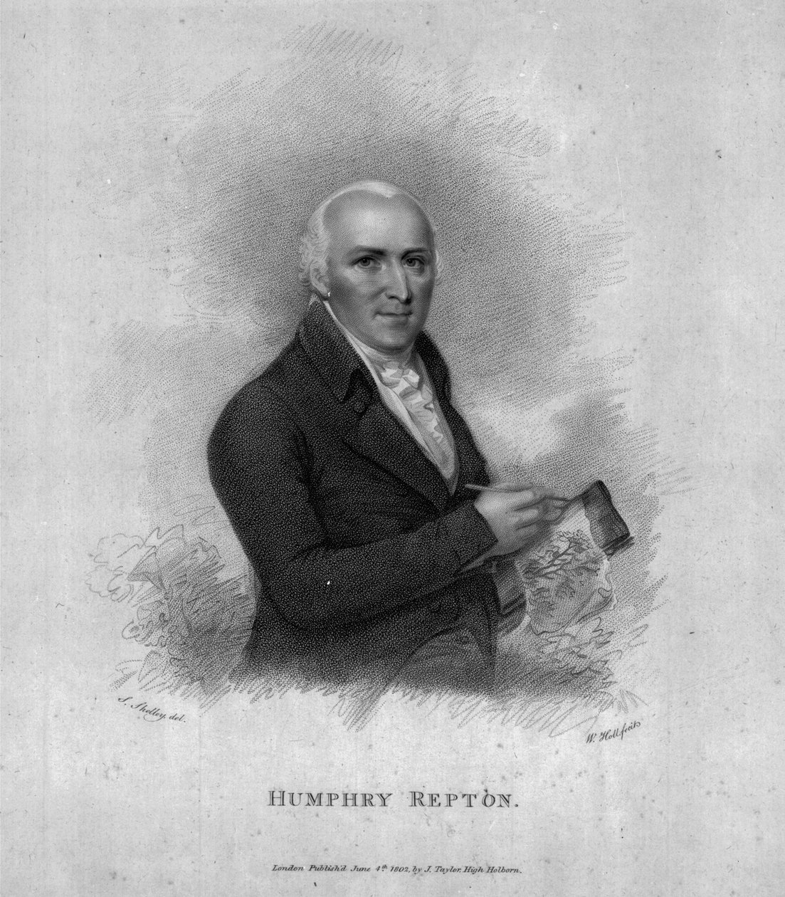 Humphry Repton, vésett William Holl Sr, 1802 alkotó: Samuel Shelley