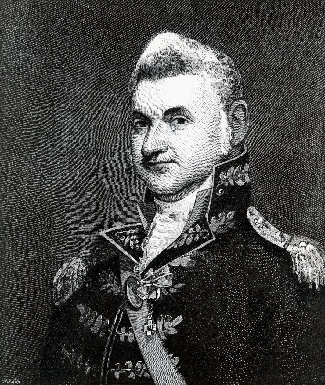 Henry Dearborn (1751-1829) portréja (metszet) alkotó: Samuel Smith Kilburn