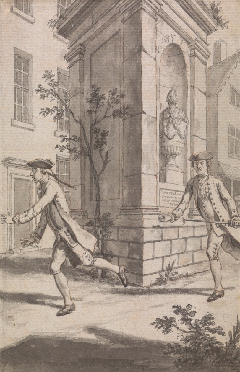 The Pursuit (valószínűleg a The Tyburn Chronicle terve) alkotó: Samuel Wale
