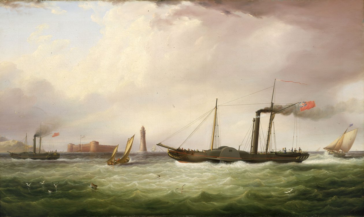 Az Ariel nevű lapátkerekes gőzhajó alkotó: Samuel Walters
