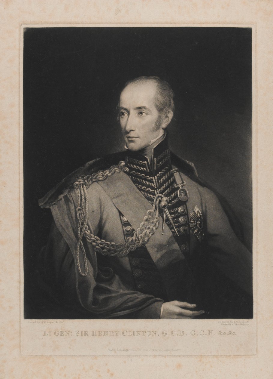 Sir Henry Clinton altábornagy, vésette Samuel William Reynolds I (1773-1835) 1827. május 1. alkotó: Samuel William II Reynolds