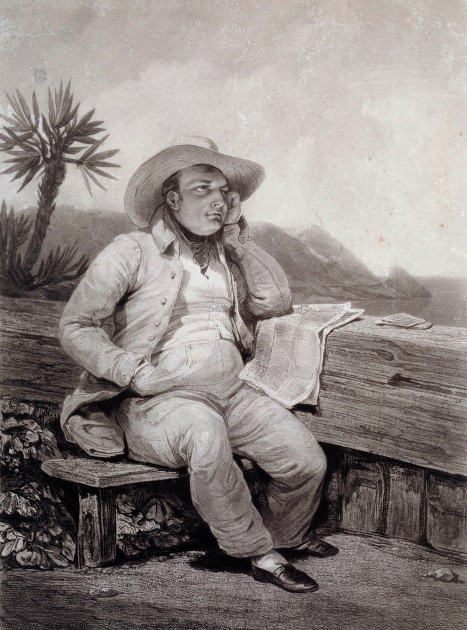 I. Napóleon (1769-1821) portréja, Samuel William Reynolds (1773-1835) Sainte Helene metszete, 1820 Ile d