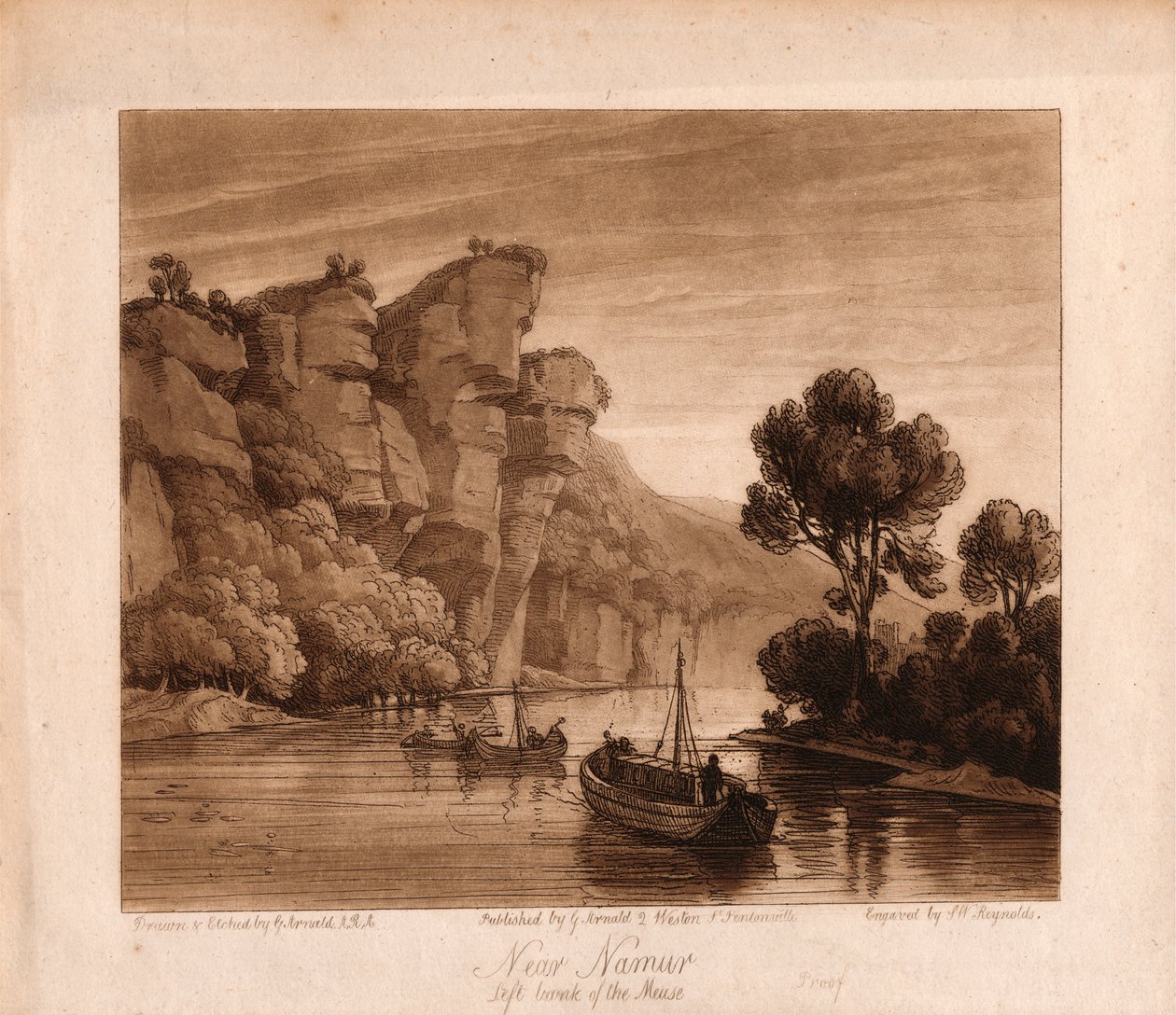 Namur közelében alkotó: Samuel William Reynolds