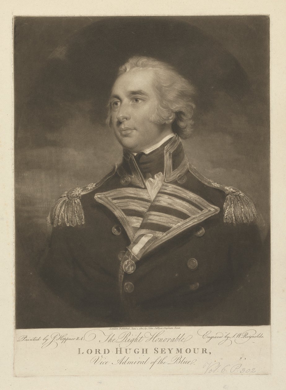 Lord Hugh Seymour admirális alkotó: Samuel William Reynolds