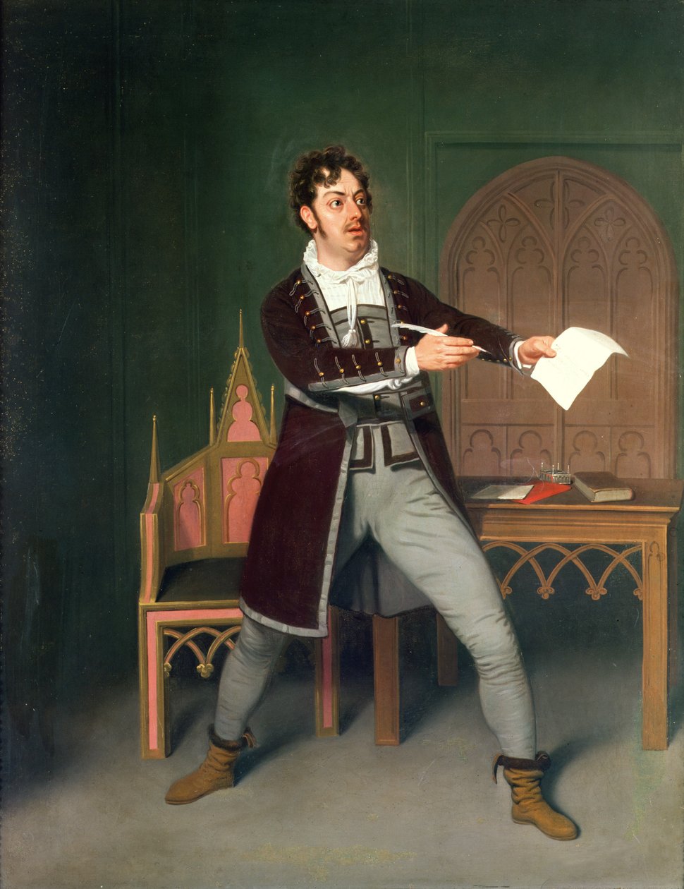 Charles Farley (1771-1859) Francisco szerepében Thomas Holcroft „A Tale of Mystery” című filmjében, a Covent Garden Színházban, 1802 alkotó: Samuel de Wilde