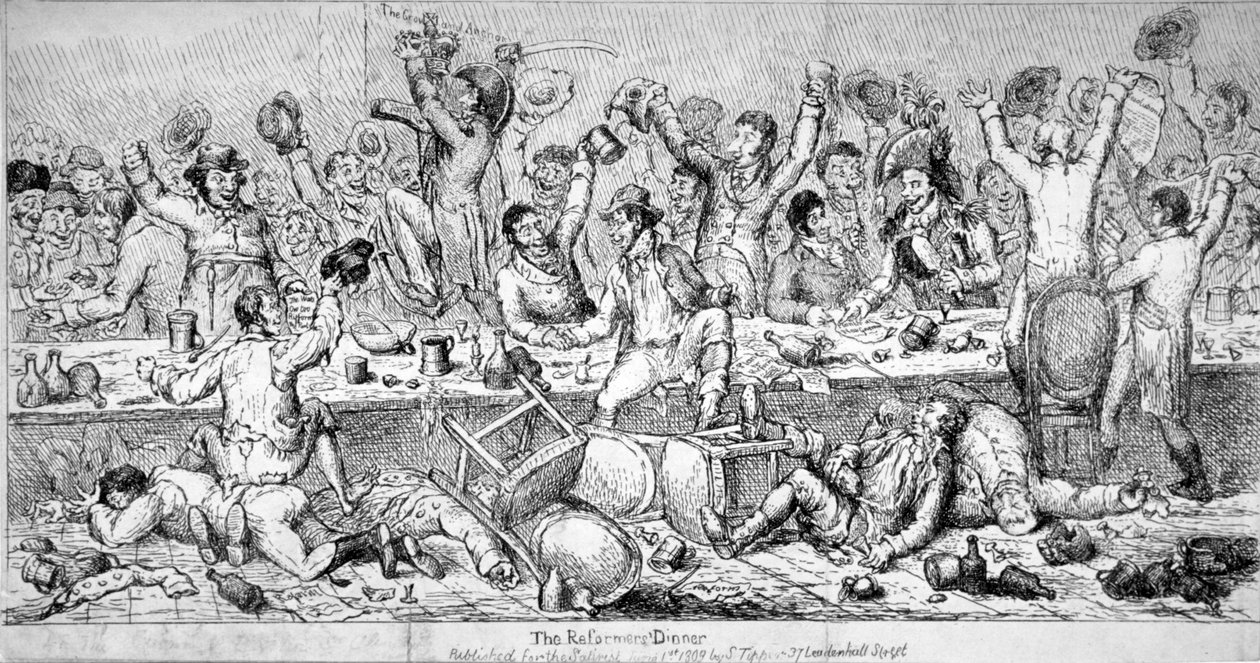 A reformátorok vacsorája, 1809 alkotó: Samuel de Wilde