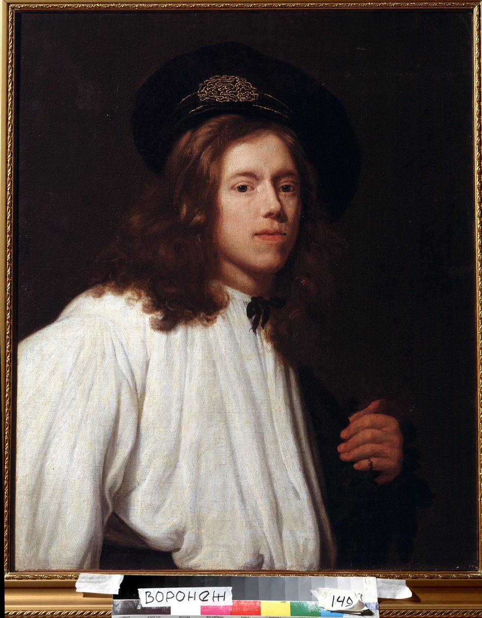 ""Autoportré" (önarckép) Peinture de Samuel Dirksz van Hoogstraten (1627-1678) 17eme siecle Musee des Beaux Arts Ivan Kramskoy (ou Kramskoi) a Voronej (Voronyezs), Oroszország. alkotó: Samuel van Hoogstraten