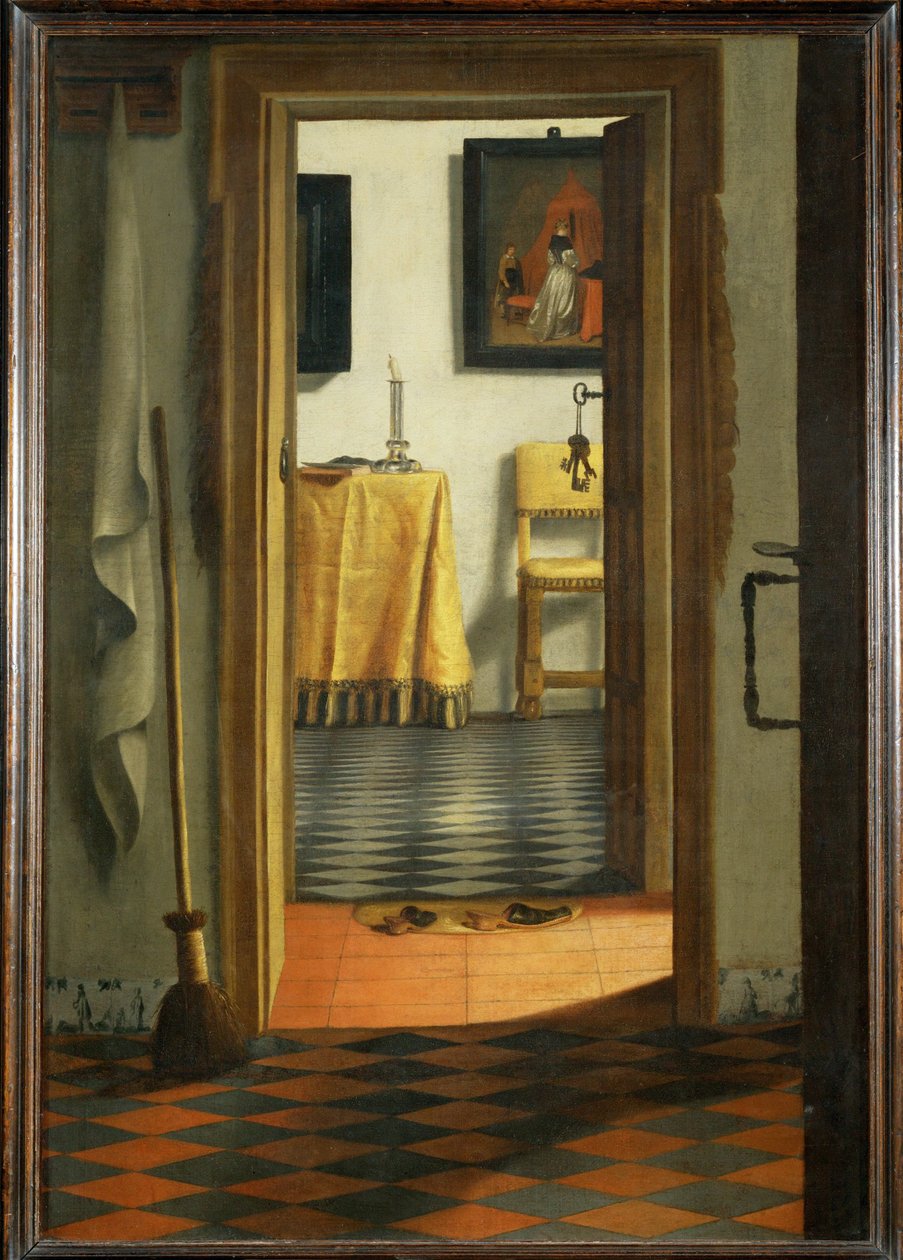 Les pantoufles - A papucsok ... alkotó: Samuel van Hoogstraten