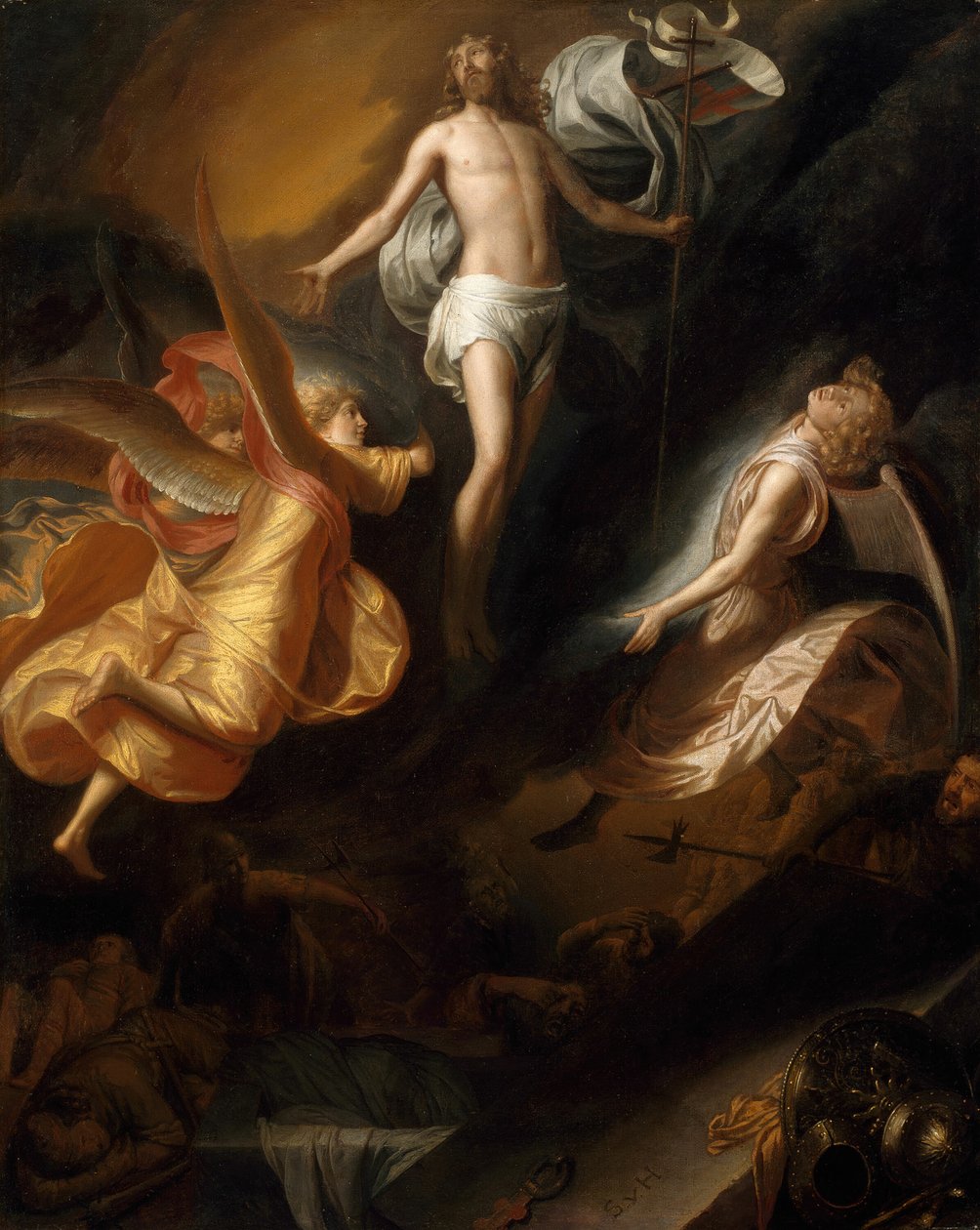 Krisztus feltámadása, 166570. alkotó: Samuel van Hoogstraten