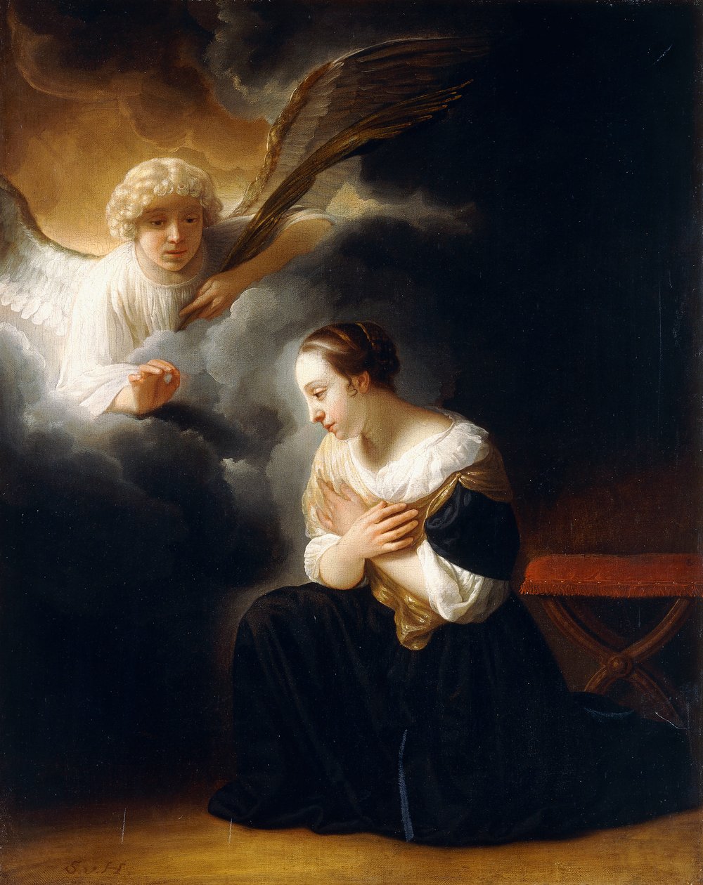 A Szűz és a Szeplőtelen Fogantatás, 1665-75 körül alkotó: Samuel van Hoogstraten