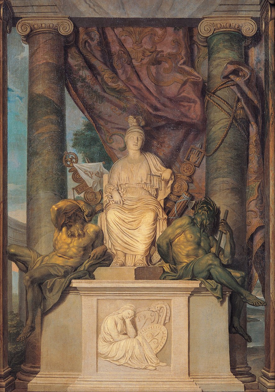 Gobelin Roma istennővel alkotó: San Michele Manufacture
