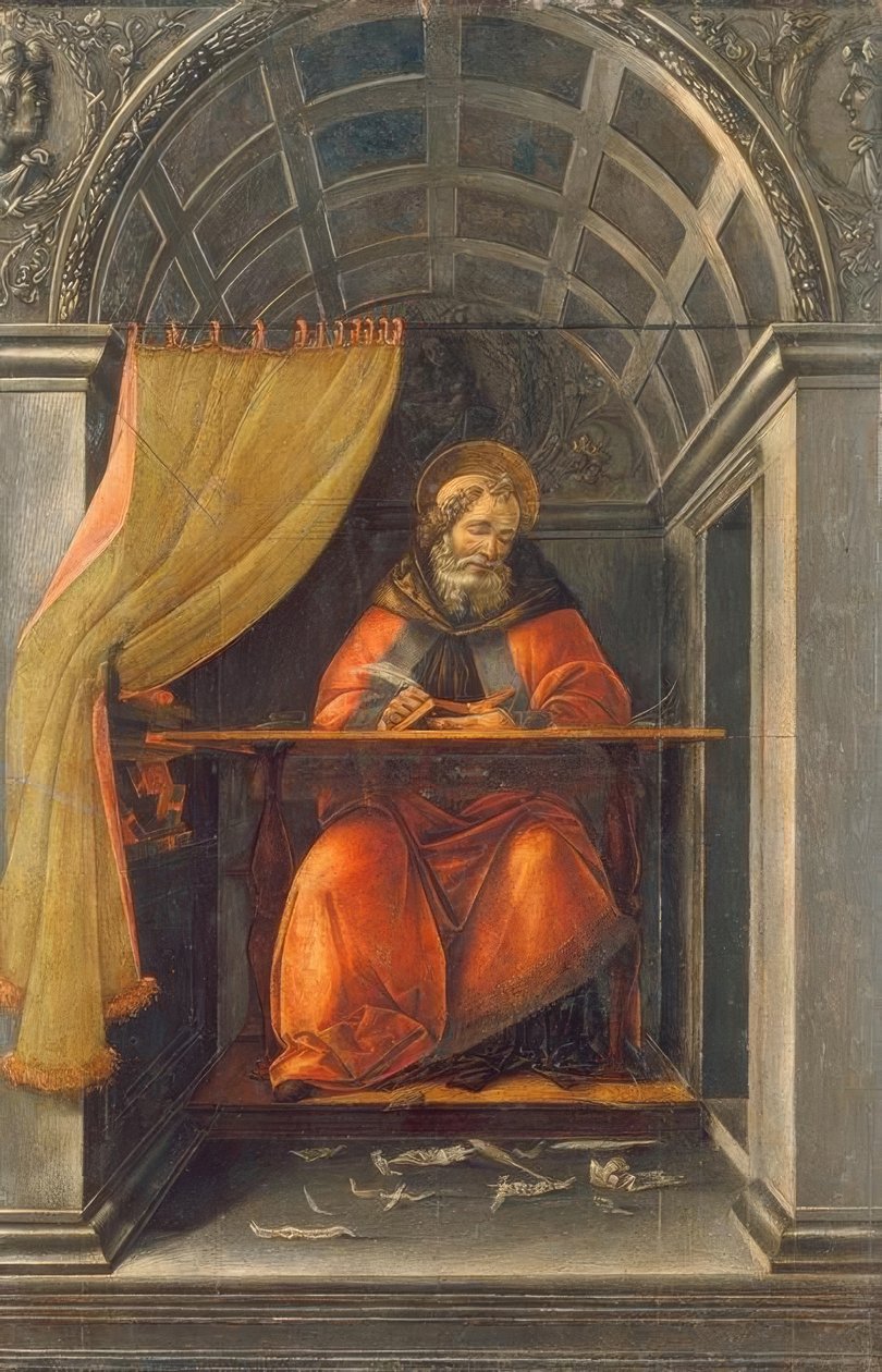 Szent Ágoston a cellában alkotó: Sandro Botticelli