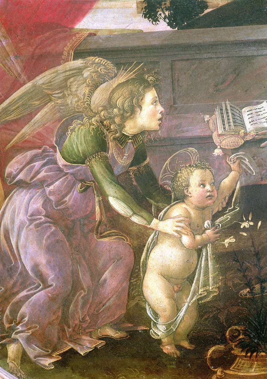 Részlet a Madonna del Padiglione-ból alkotó: Sandro Botticelli