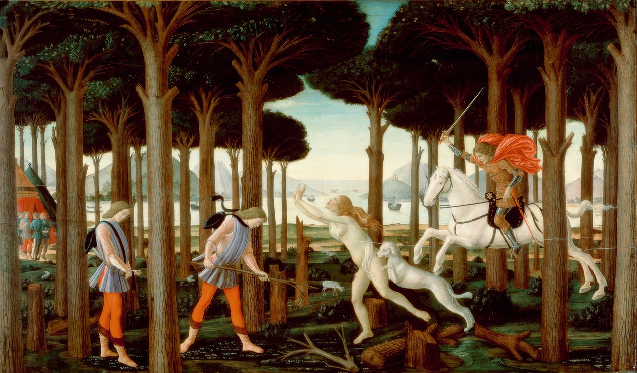 Die Geschichte des Nastagio degli Honesti I alkotó: Sandro Botticelli