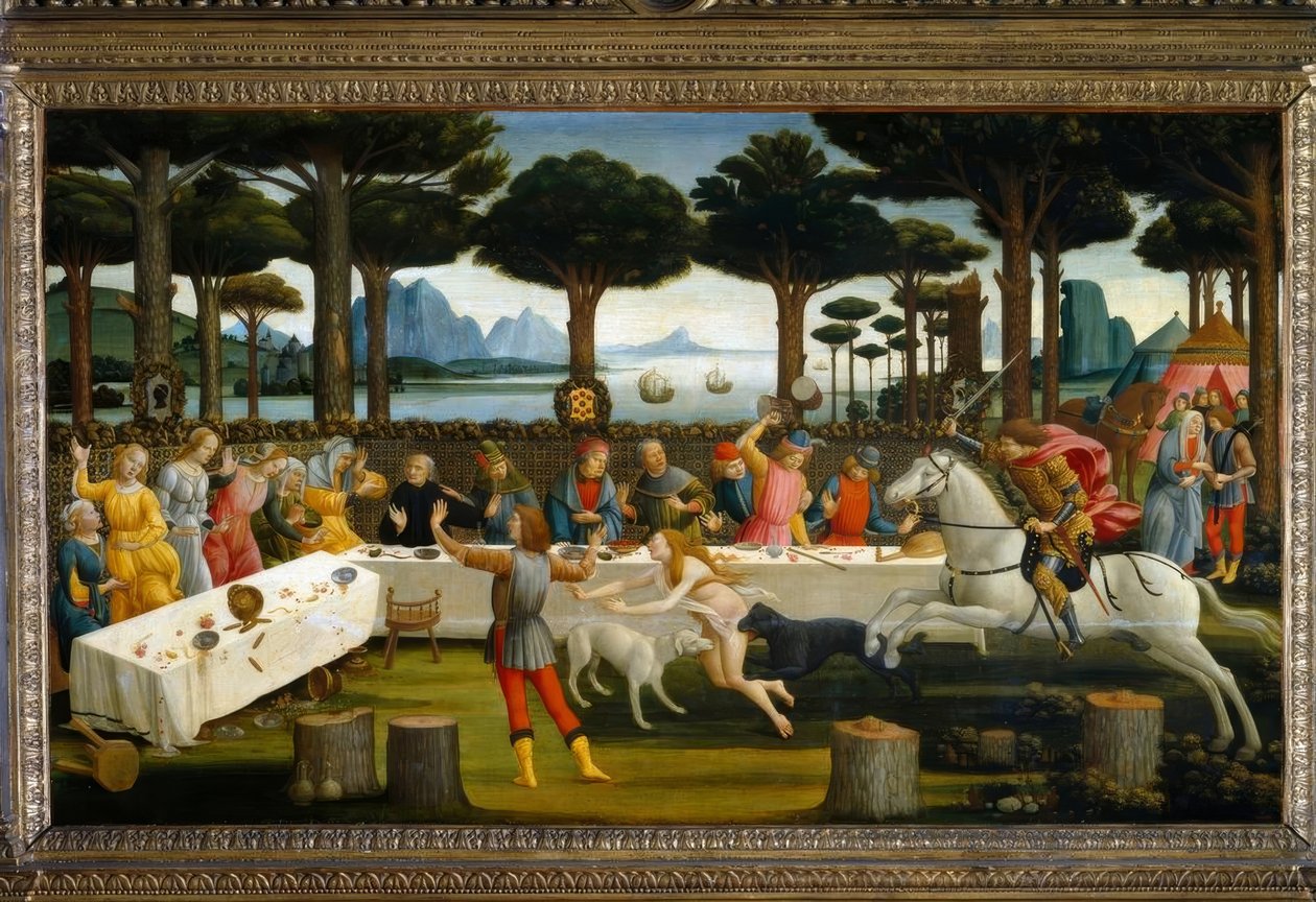 Die Geschichte des Nastagio degli Honesti III alkotó: Sandro Botticelli