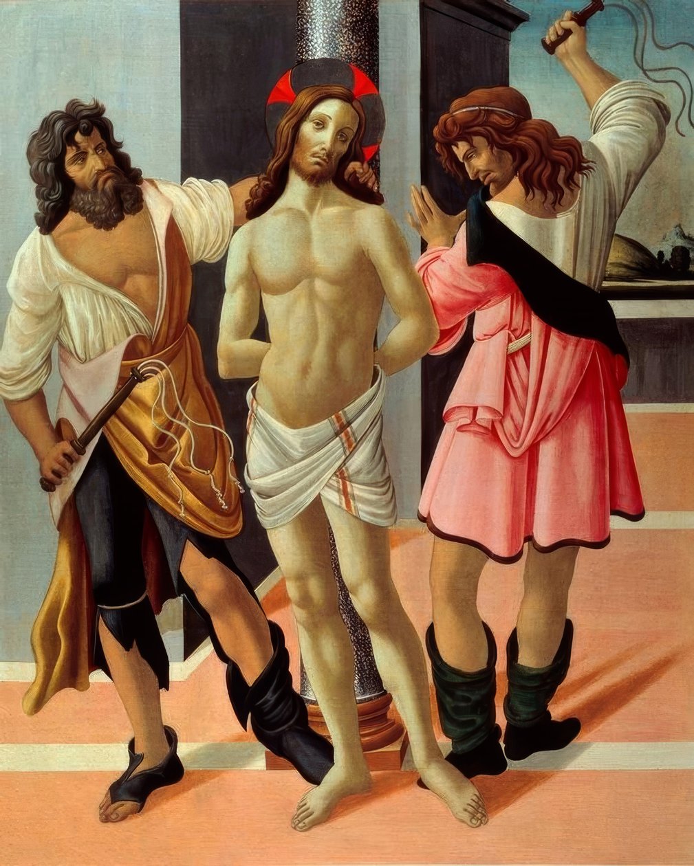 Krisztus megkorbácsolása alkotó: Sandro Botticelli