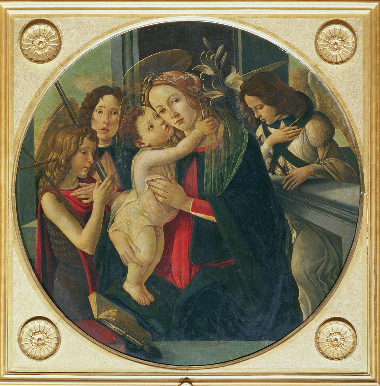 Madonna és gyermeke Keresztelő Szent Jánossal alkotó: Sandro Botticelli