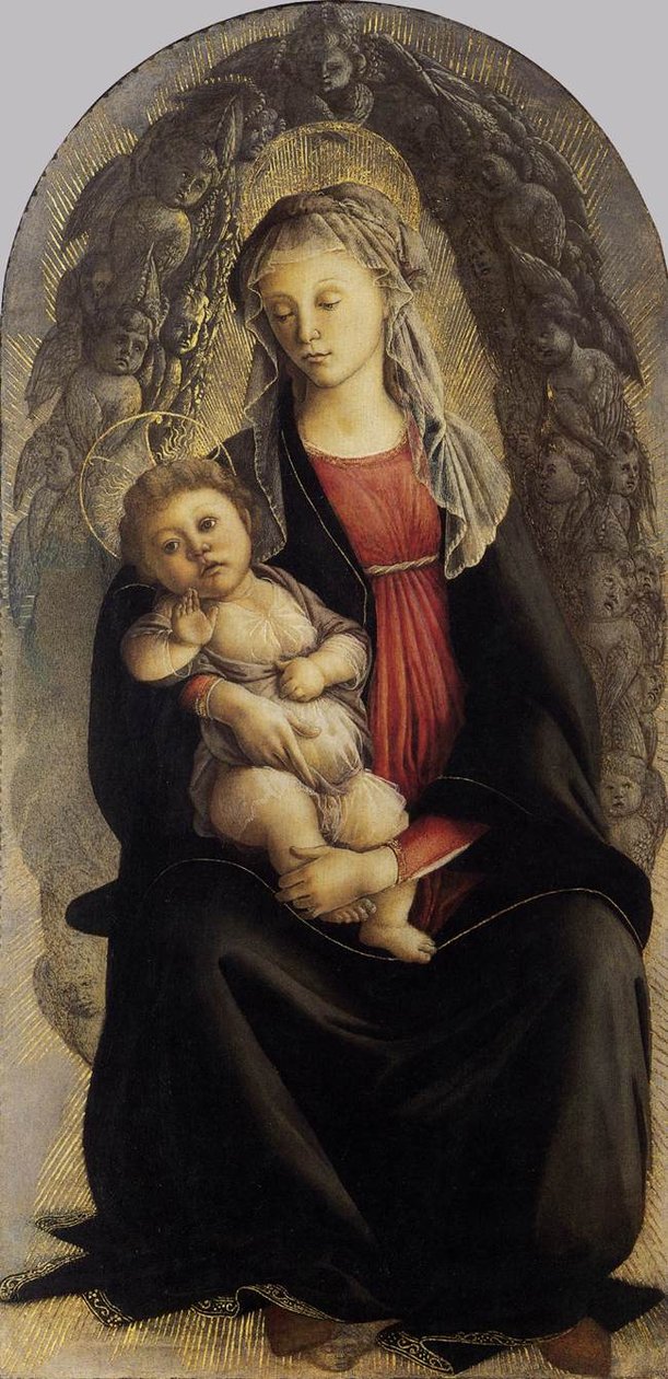 Madonna a dicsőségben Szeráfival alkotó: Sandro Botticelli