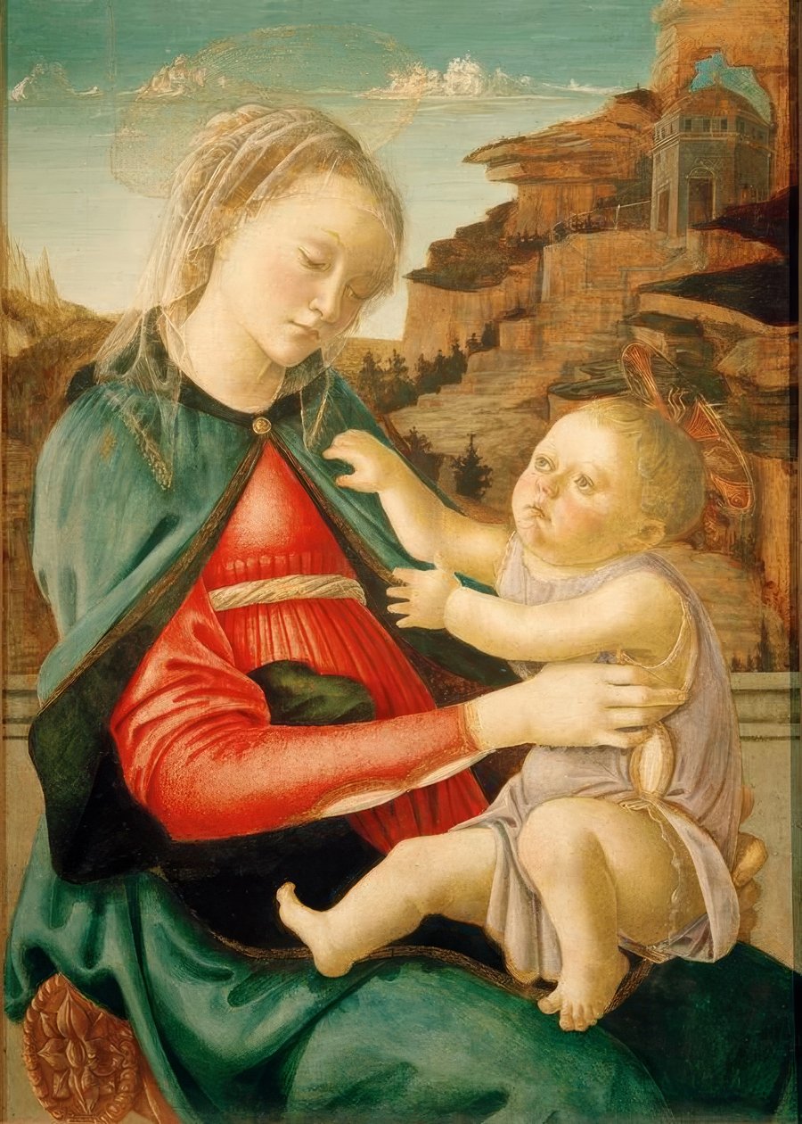 Maria mit Kind (Madonna Guidi) alkotó: Sandro Botticelli