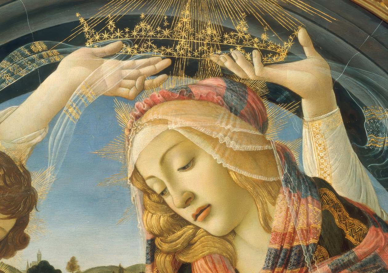Mária a gyermekkel és öt angyal alkotó: Sandro Botticelli