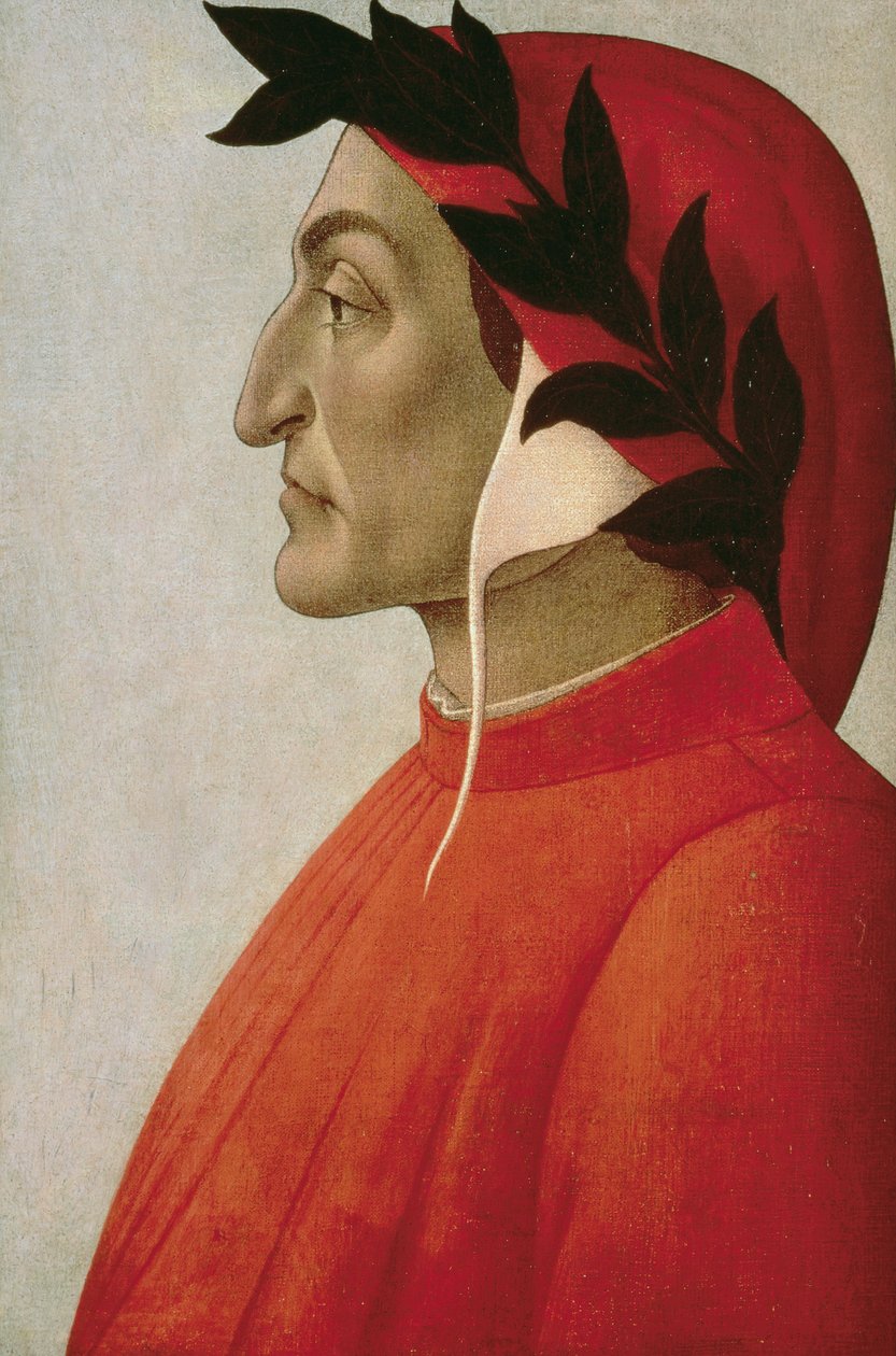 Dante portréja alkotó: Sandro Botticelli