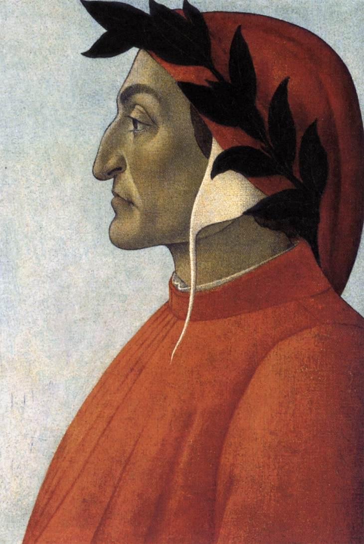 Dante portréja alkotó: Sandro Botticelli