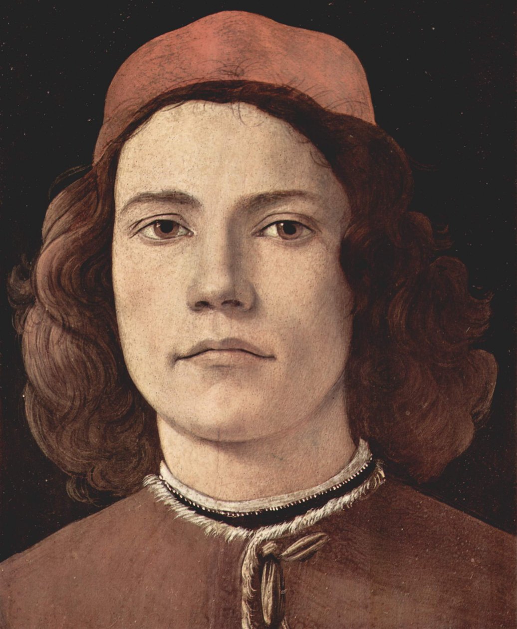 Egy fiatalember portréja alkotó: Sandro Botticelli