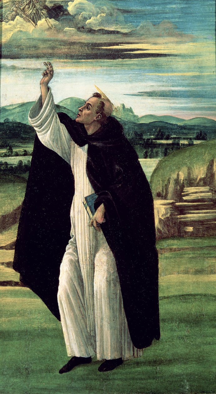 Szent Domonkos, 1498-1505 körül (tempera, vászon) alkotó: Sandro Botticelli