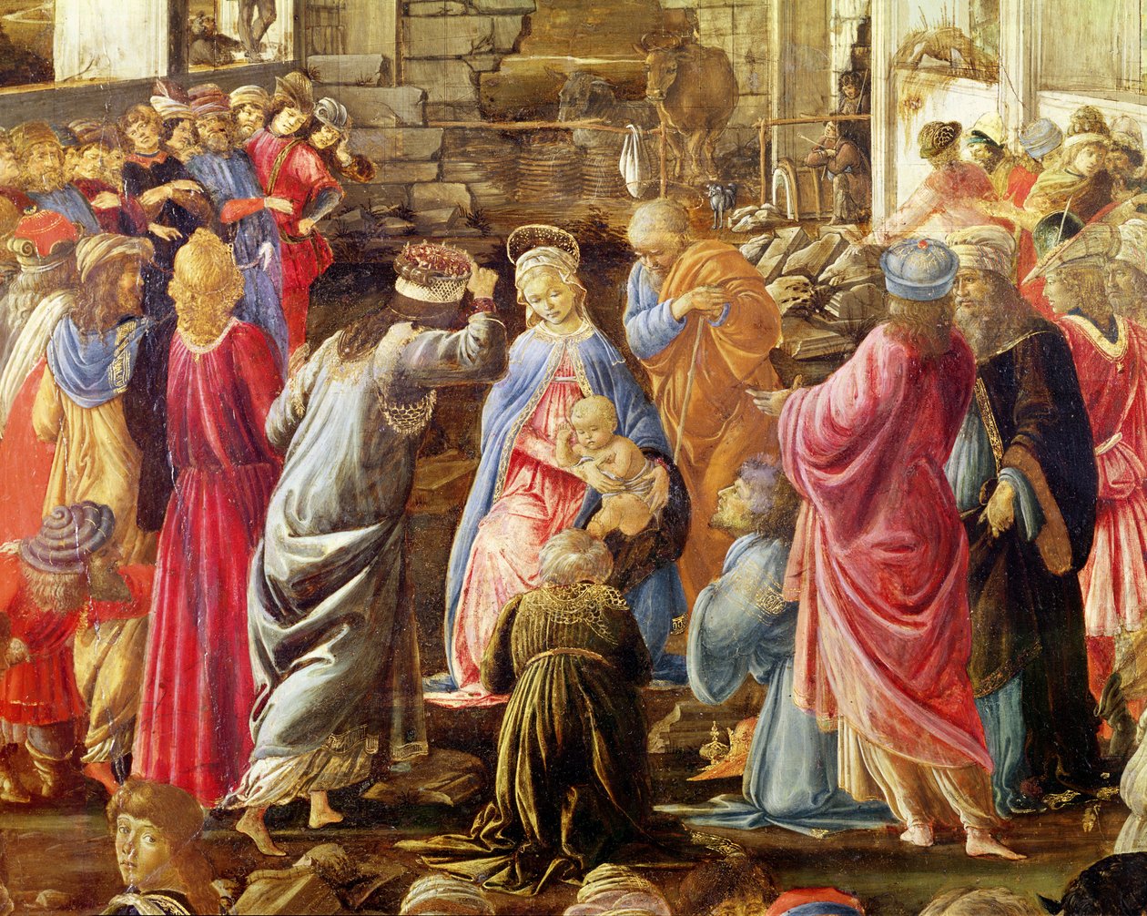 A királyok imádása, 1470-75 körül (tempera a panelen) (lásd még: 186451 és 186449) alkotó: Sandro Botticelli