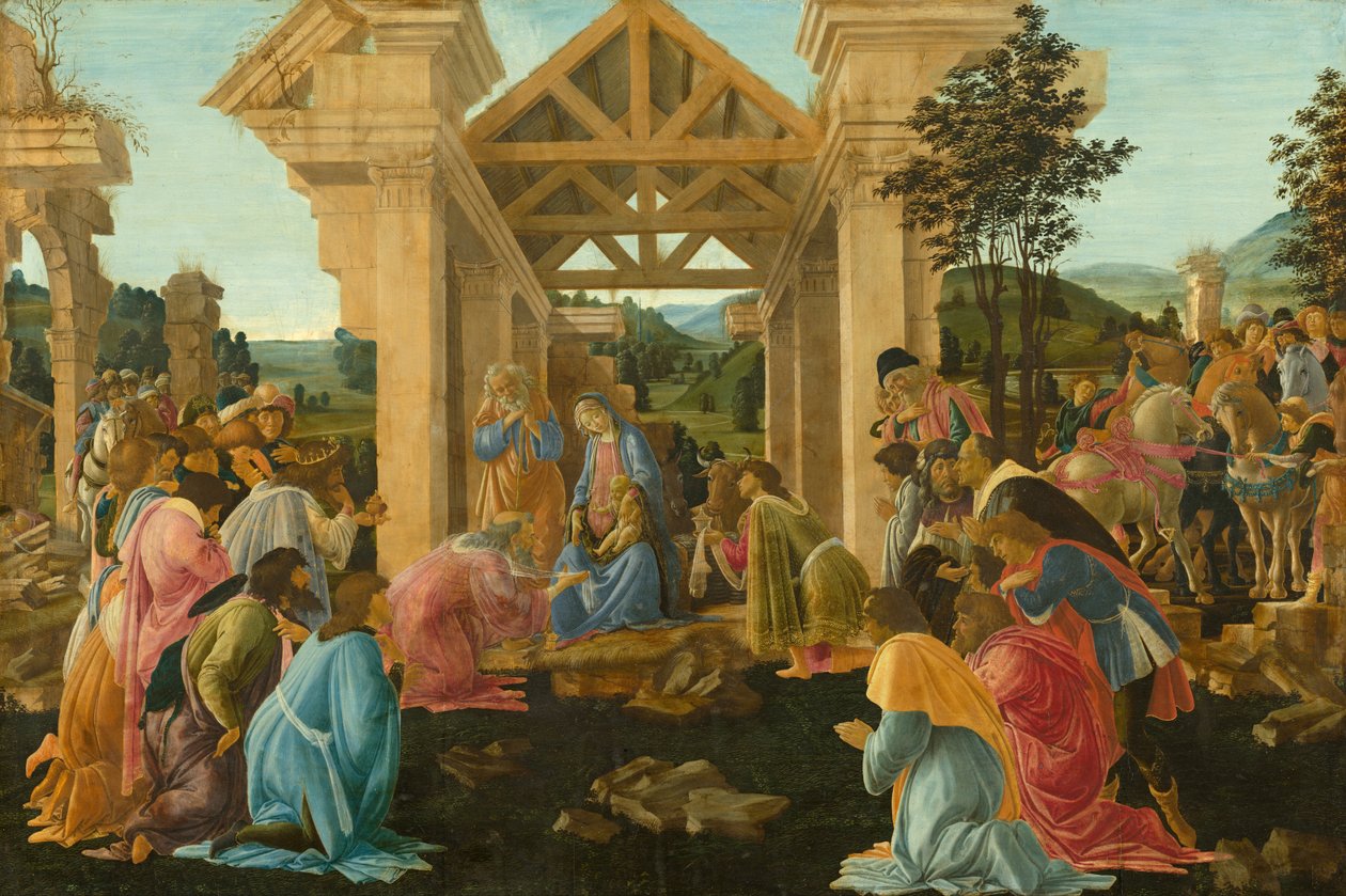 A mágusok imádása alkotó: Sandro Botticelli
