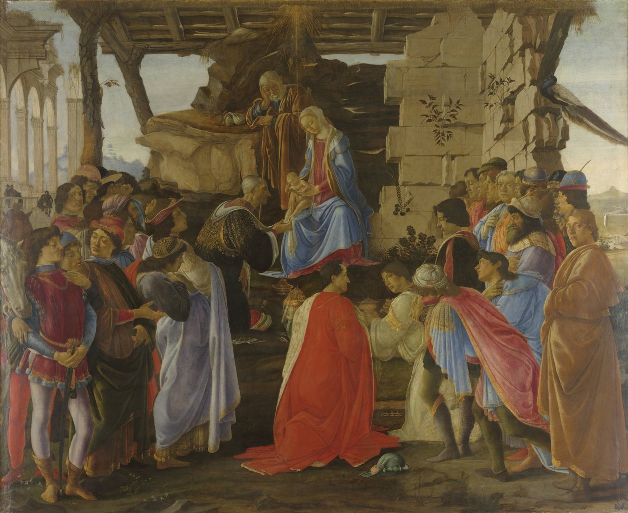 A mágusok imádása alkotó: Sandro Botticelli