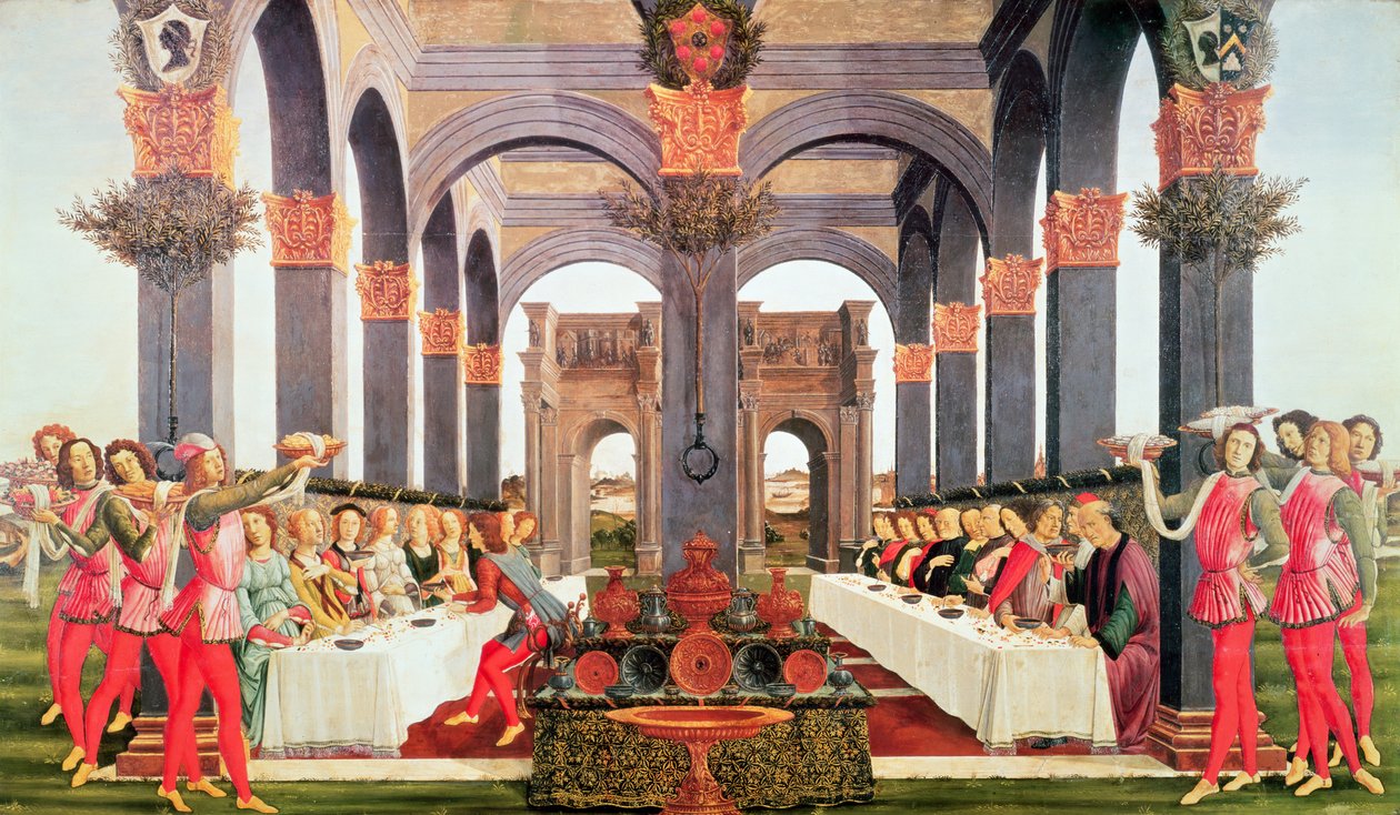 Az esküvői lakoma alkotó: Sandro Botticelli