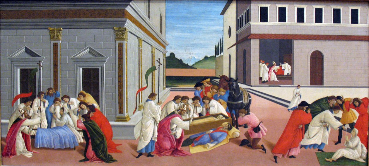 Szent Zenobius három csodája alkotó: Sandro Botticelli