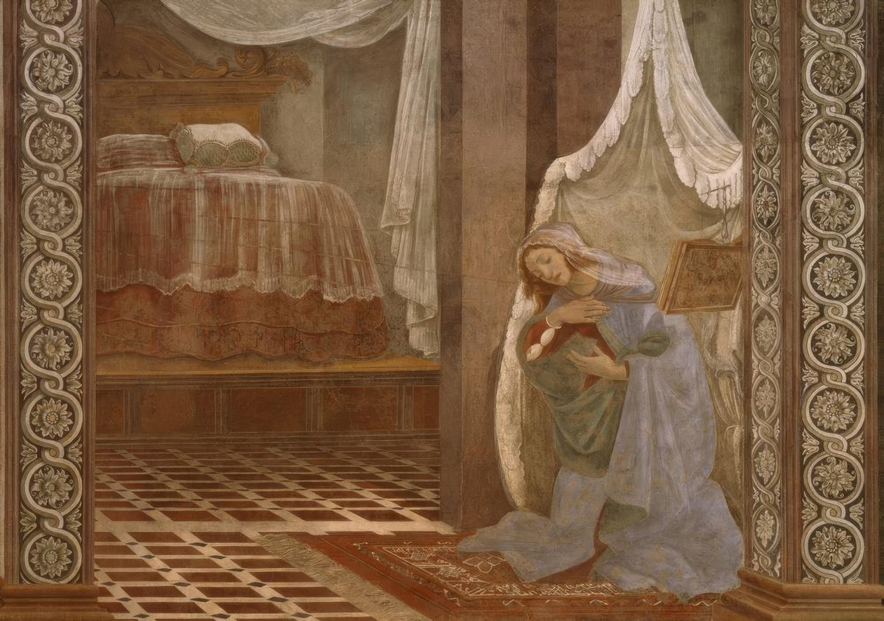 Angyali üdvözlet: S. Martino alkotó: Sandro Botticelli