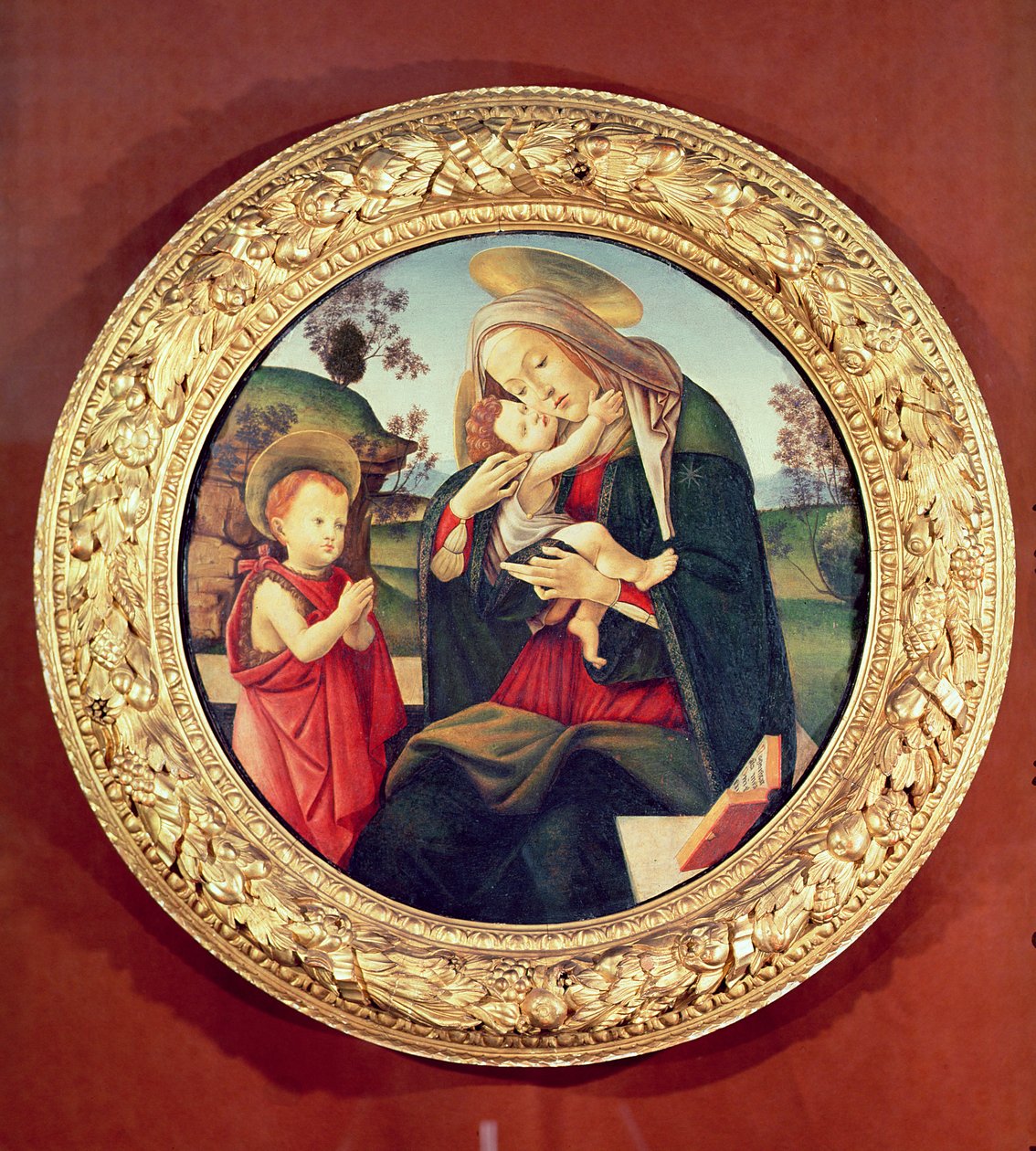 Szűz és gyermek Keresztelő Jánossal alkotó: Sandro Botticelli