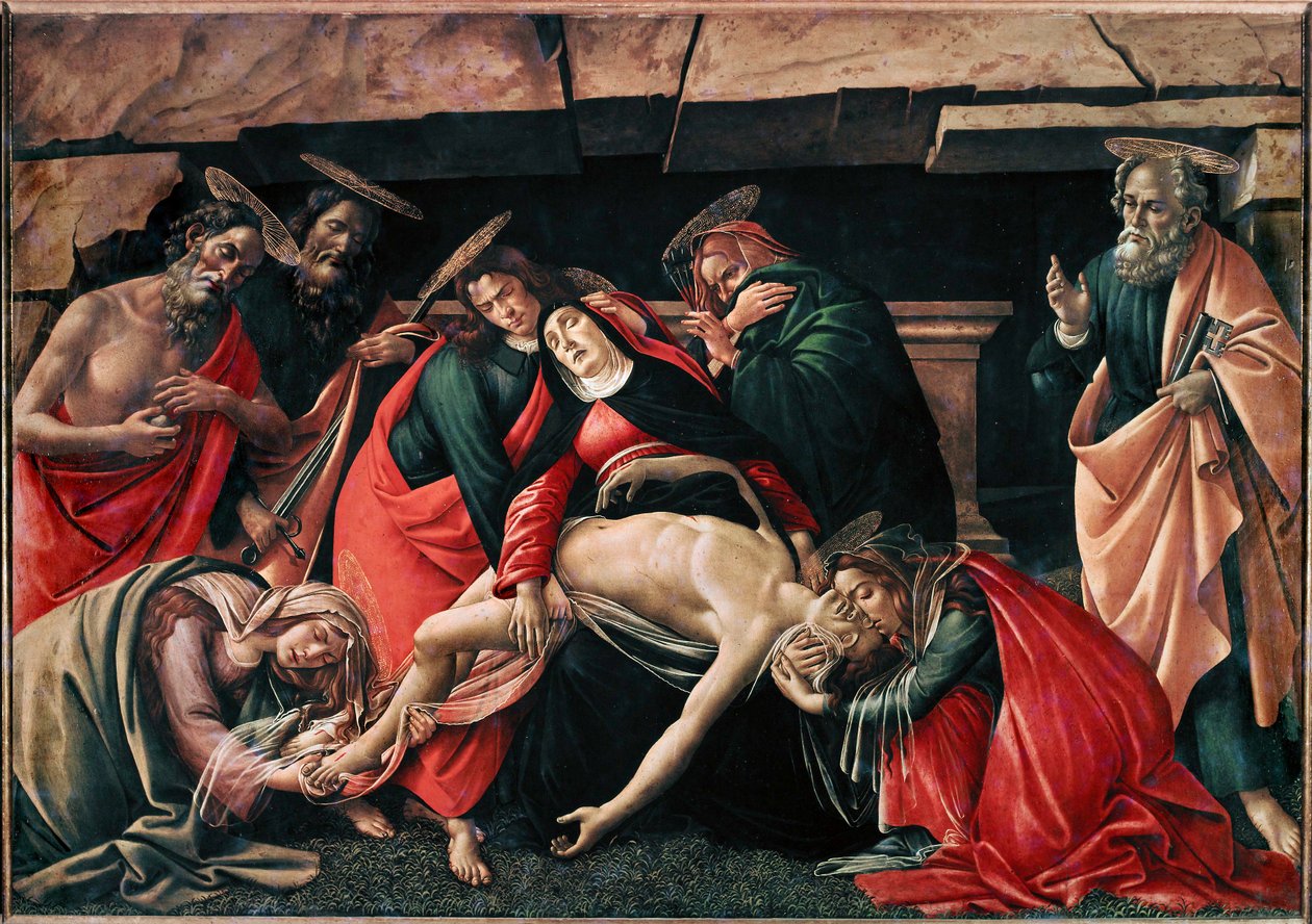 Deploráció. Nyárfa ... alkotó: Sandro (1444/5-1510) Botticelli