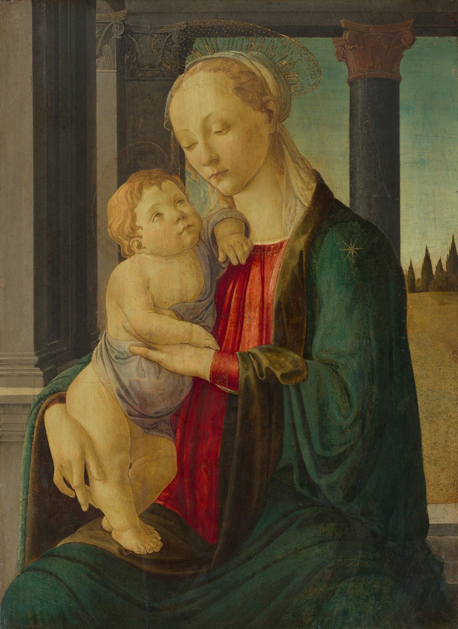 Madonna és gyermek, 1467 körül (tempera a panelen) alkotó: Sandro Botticelli