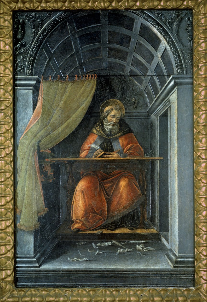 Szent Ágoston a cellájában alkotó: Sandro (1444/5 1510) Botticelli