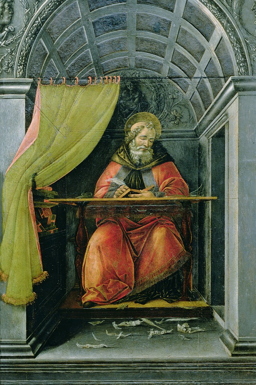 Szent Ágoston cellájában alkotó: Sandro Botticelli