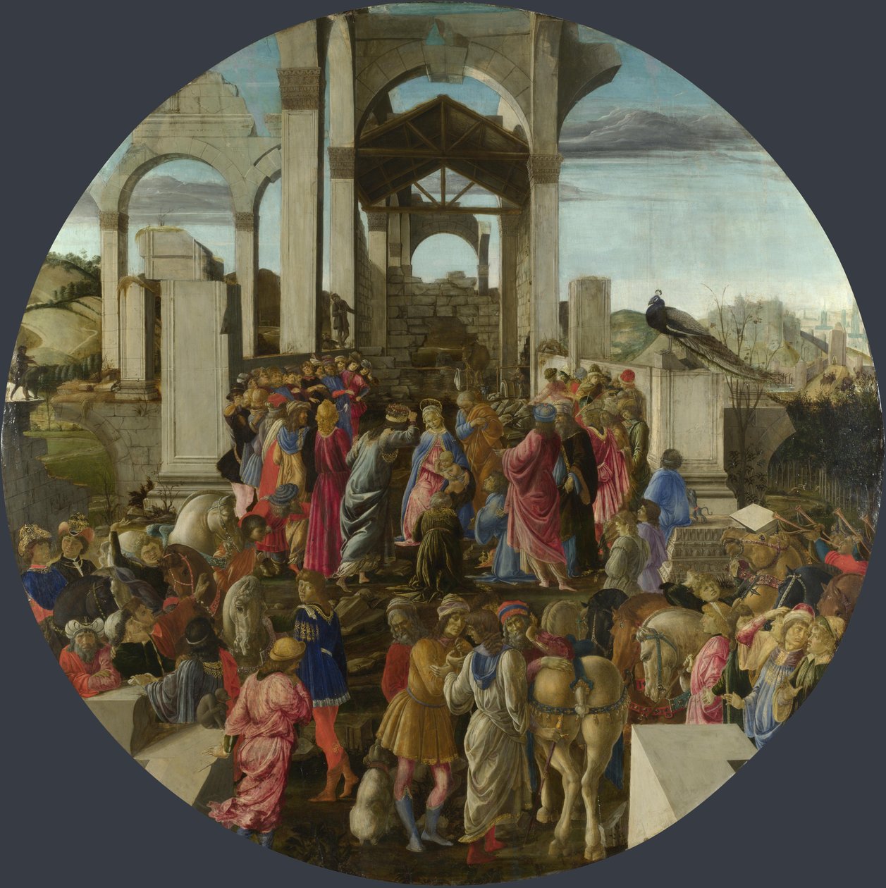 A mágusok imádása alkotó: Sandro Botticelli