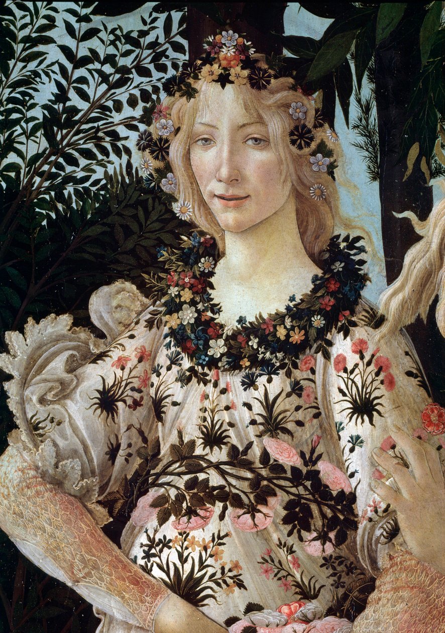A tavasz. Részlet (tempera a panelen alkotó: Sandro Botticelli