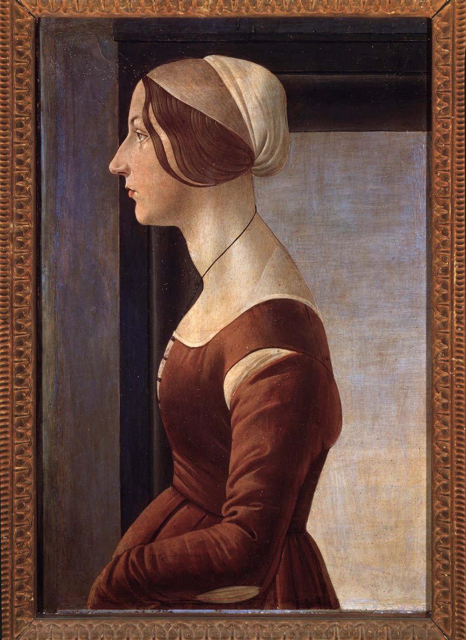 Fiatal hölgy (festmény, 1475 körül) alkotó: Sandro Botticelli
