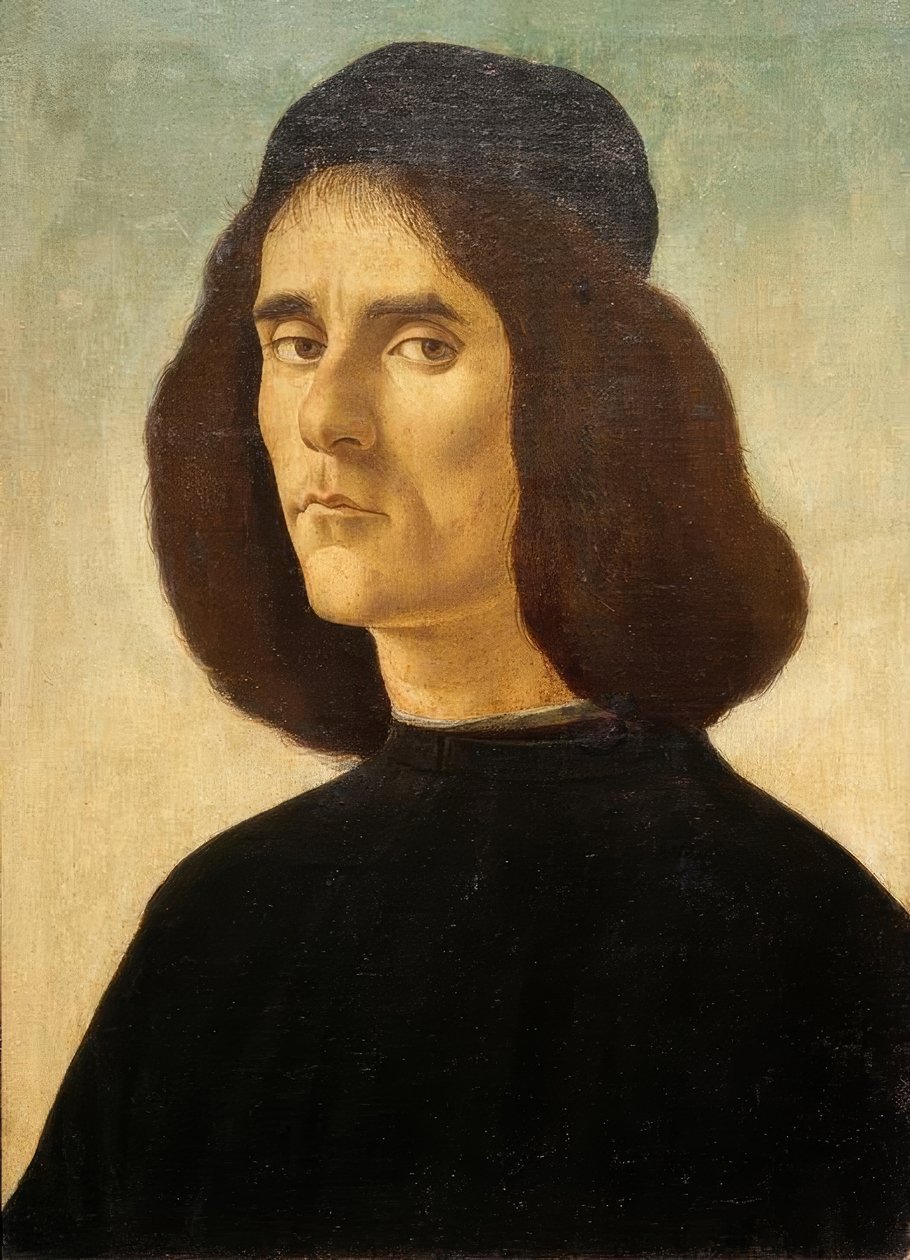Bildnis des Michael Marullus Tarchaniota alkotó: Sandro Botticelli