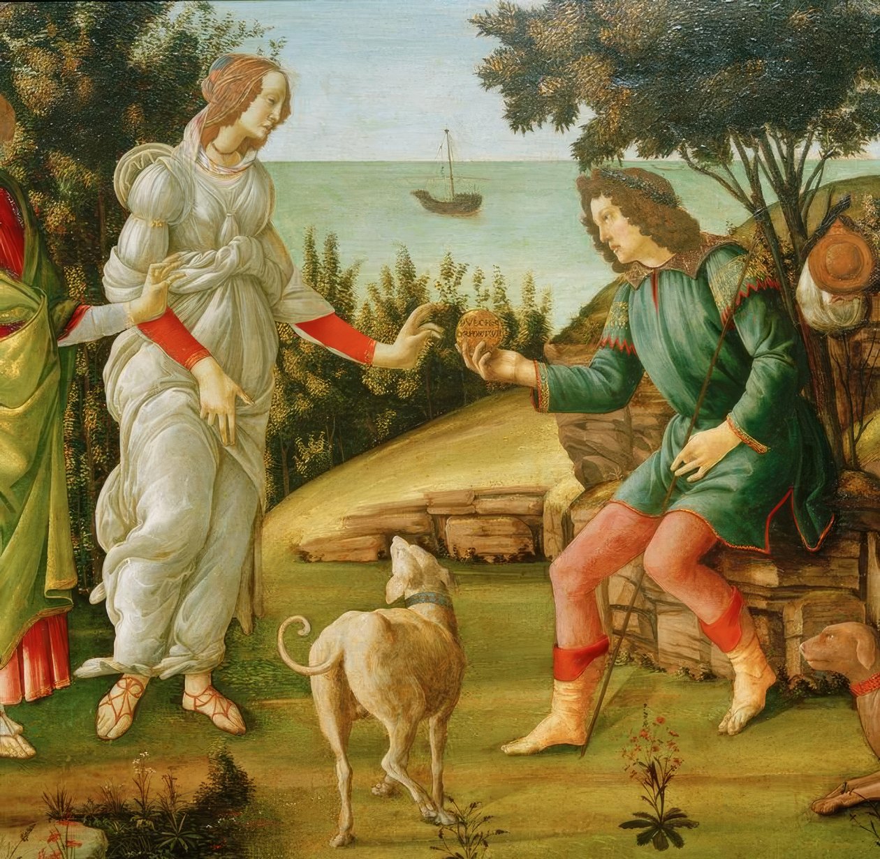 Párizs ítélete (Vénusz és Párizs) alkotó: Sandro Botticelli