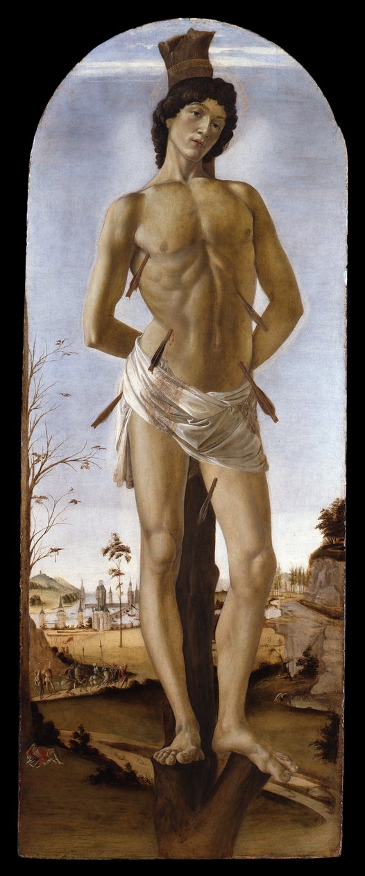 Szent Szent Sebestyén alkotó: Sandro Botticelli