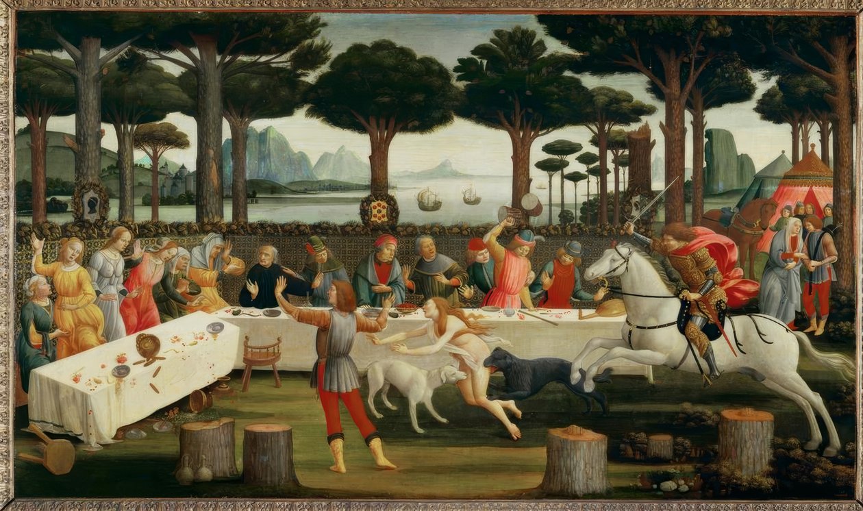 Die Geschichte des Nastagio degli Honesti III alkotó: Sandro Botticelli