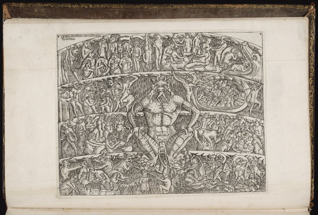 Illusztráció Dante Infernójához alkotó: Sandro Botticelli