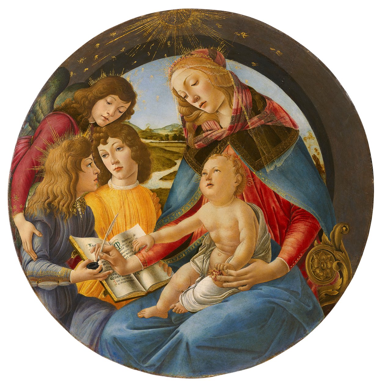 Olaszul: Madonna a Magnificat Madonna a Magnificatról alkotó: Sandro Botticelli
