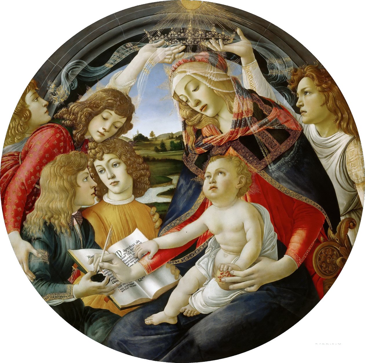 Olaszul: Madonna a Magnificat Madonna a Magnificatról alkotó: Sandro Botticelli